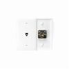 Leviton RJ JACK AND MODULE WP MID 6P4C WH 40539-PMW